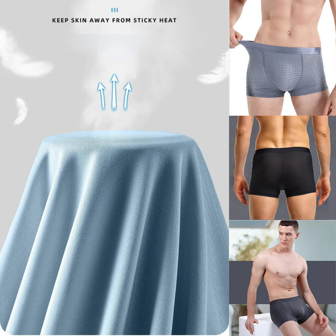 Men's Ice Silk Briefs Boxers – Pack of 5
