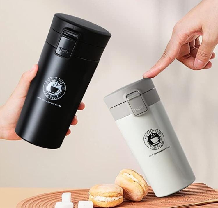 Stainless Steel Vacuum Tumbler Mug – 380ml Travel Flask