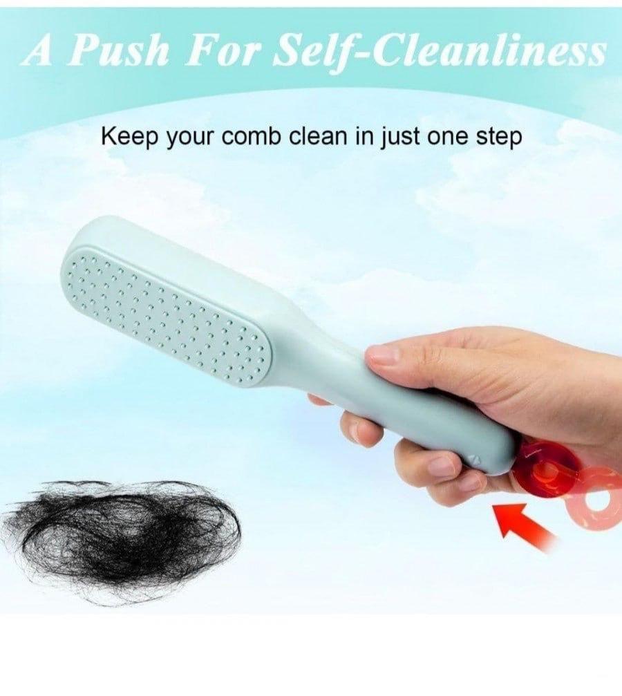 Self-cleaning Anti-static Massage Comb-Pack of 1 - ShoCial