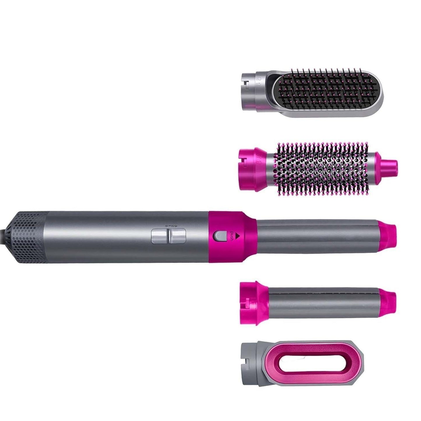 5-in-1 Hair Styler – Detachable Hot Air Brush & Dryer
