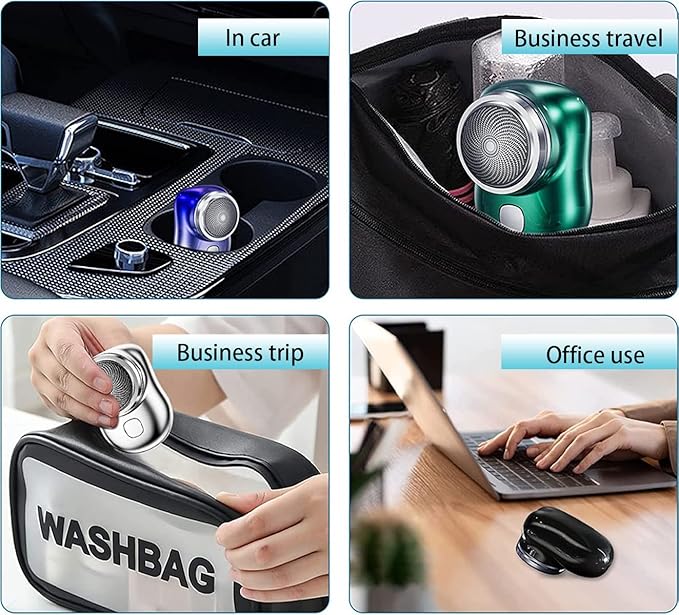 Portable Mini Electric Shaver – Waterproof & USB Rechargeable