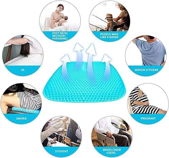 Egg Gel Seat Cushion – Ergonomic Pressure Relief Pad
