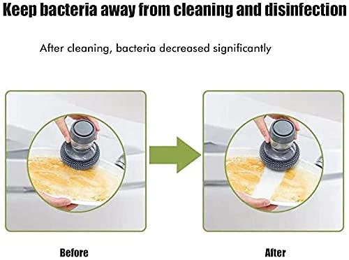 Soap Dispensing Dish Brush with Built-in Liquid Storage - ShoCial