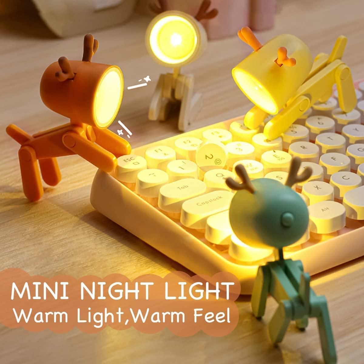Mini LED Desk Lamp – Cute Deer Shape Night Light