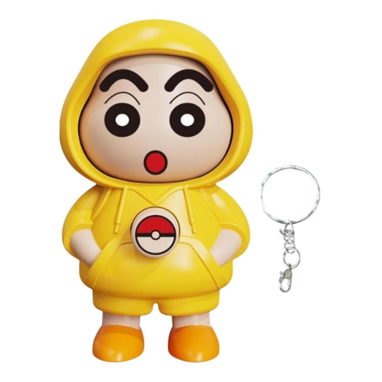 Shinchan Face Changing Keychain – Fun PVC Cartoon Key Ring