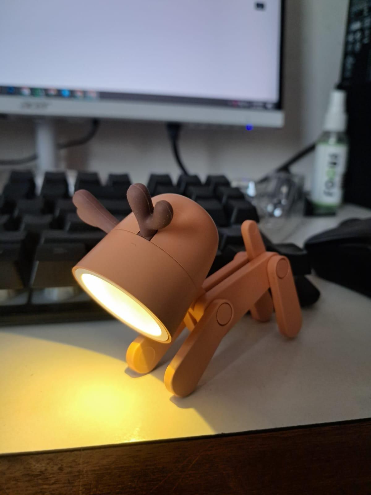 Mini LED Desk Lamp – Cute Deer Shape Night Light