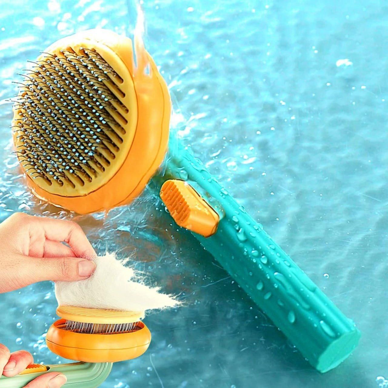 Self-Cleaning Dog & Cat Comb – Pet Grooming Brush