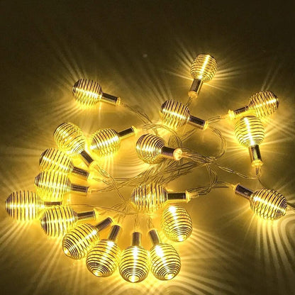 Spring Light – 14 LED Golden Ball Festive Decoration Lights - ShoCial