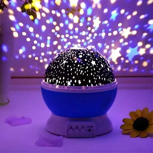 Star Moon Night Light – Rotating Colorful LED Projector