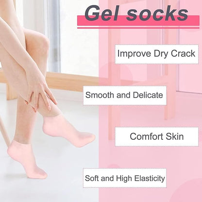 Moisturizing Silicone Spa Gel Socks – Dry & Cracked Feet