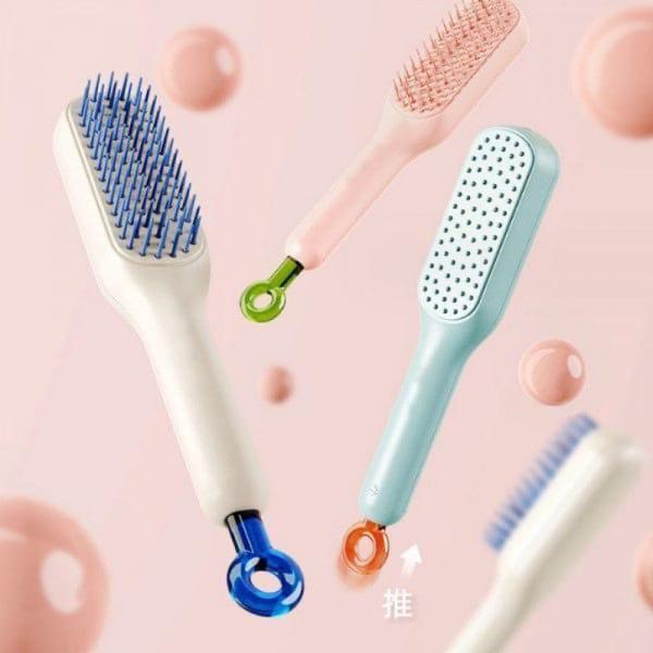 Self-cleaning Anti-static Massage Comb-Pack of 1 - ShoCial