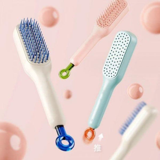 Self-cleaning Anti-static Massage Comb-Pack of 1 - ShoCial
