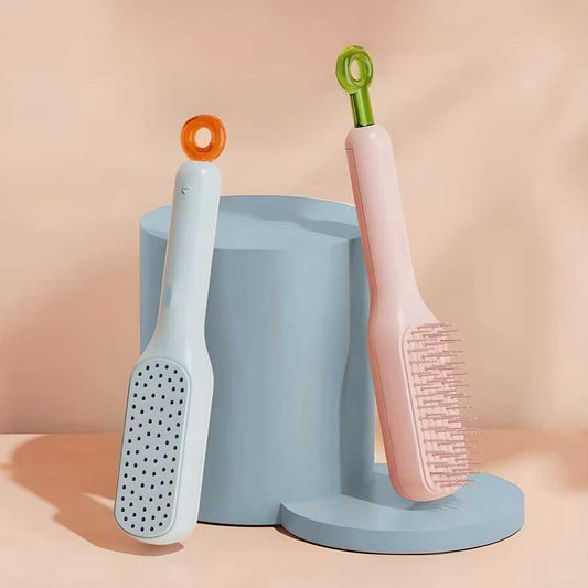 Self-cleaning Anti-static Massage Comb-Pack of 1 - ShoCial