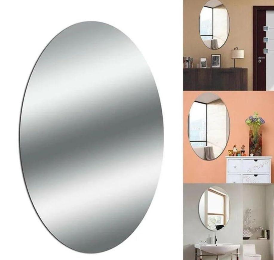 Oval & Square HD Bendable Self-Adhesive Mirror Combo (Pack of 2) - ShoCial