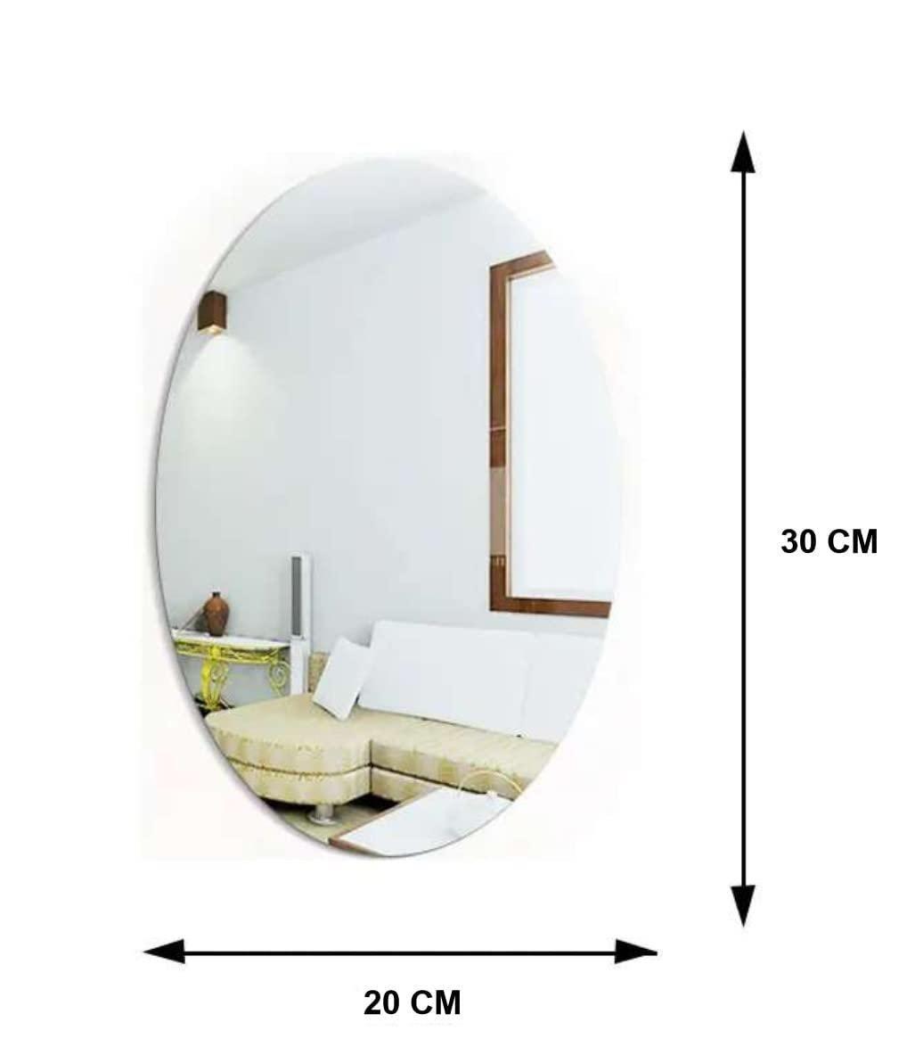 Oval & Square HD Bendable Self-Adhesive Mirror Combo (Pack of 2) - ShoCial