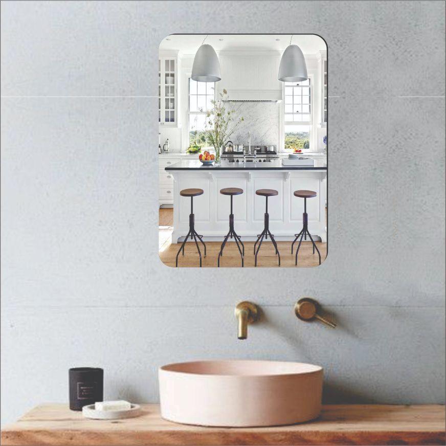 Oval & Square HD Bendable Self-Adhesive Mirror Combo (Pack of 2) - ShoCial