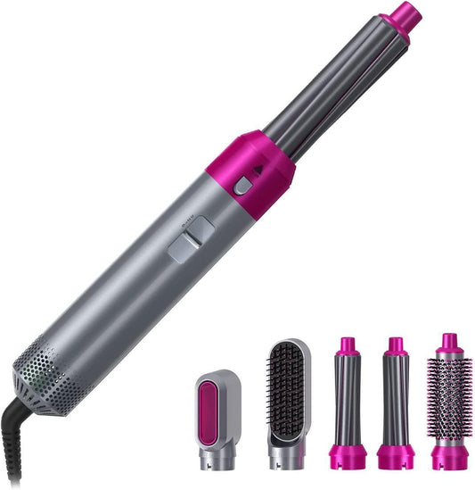 5-in-1 Hair Styler – Detachable Hot Air Brush & Dryer