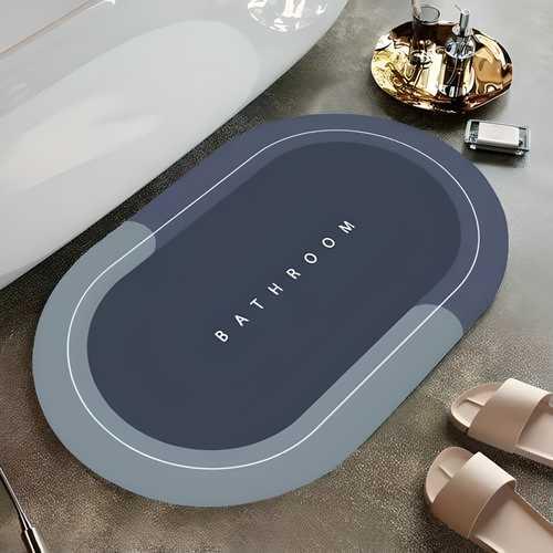 Super Absorbent Non-Slip Bath Floor Mat – Soft & Quick-Dry