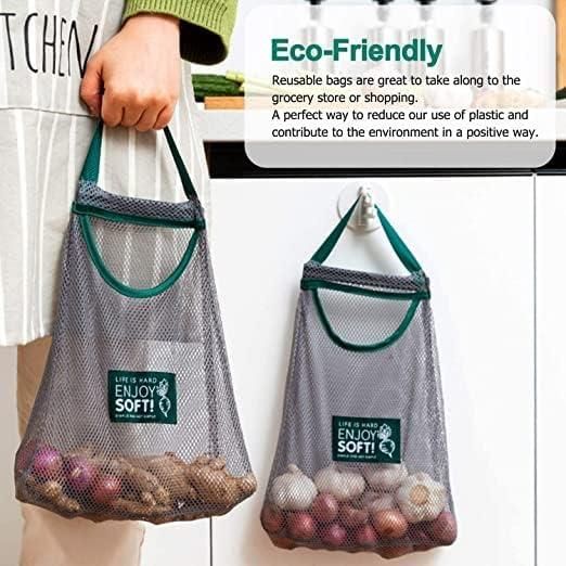 Reusable Mesh Bags – Hanging Veg & Fruit Storage - ShoCial