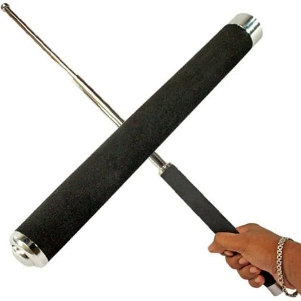 Foldable Self-Defense Stick with Grip & Carry Bag