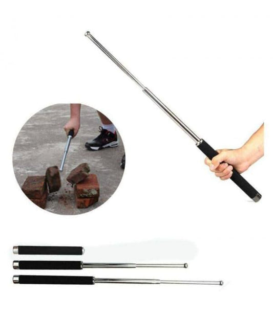 Foldable Self-Defense Stick with Grip & Carry Bag
