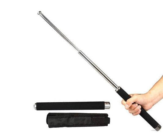 Foldable Self-Defense Stick with Grip & Carry Bag