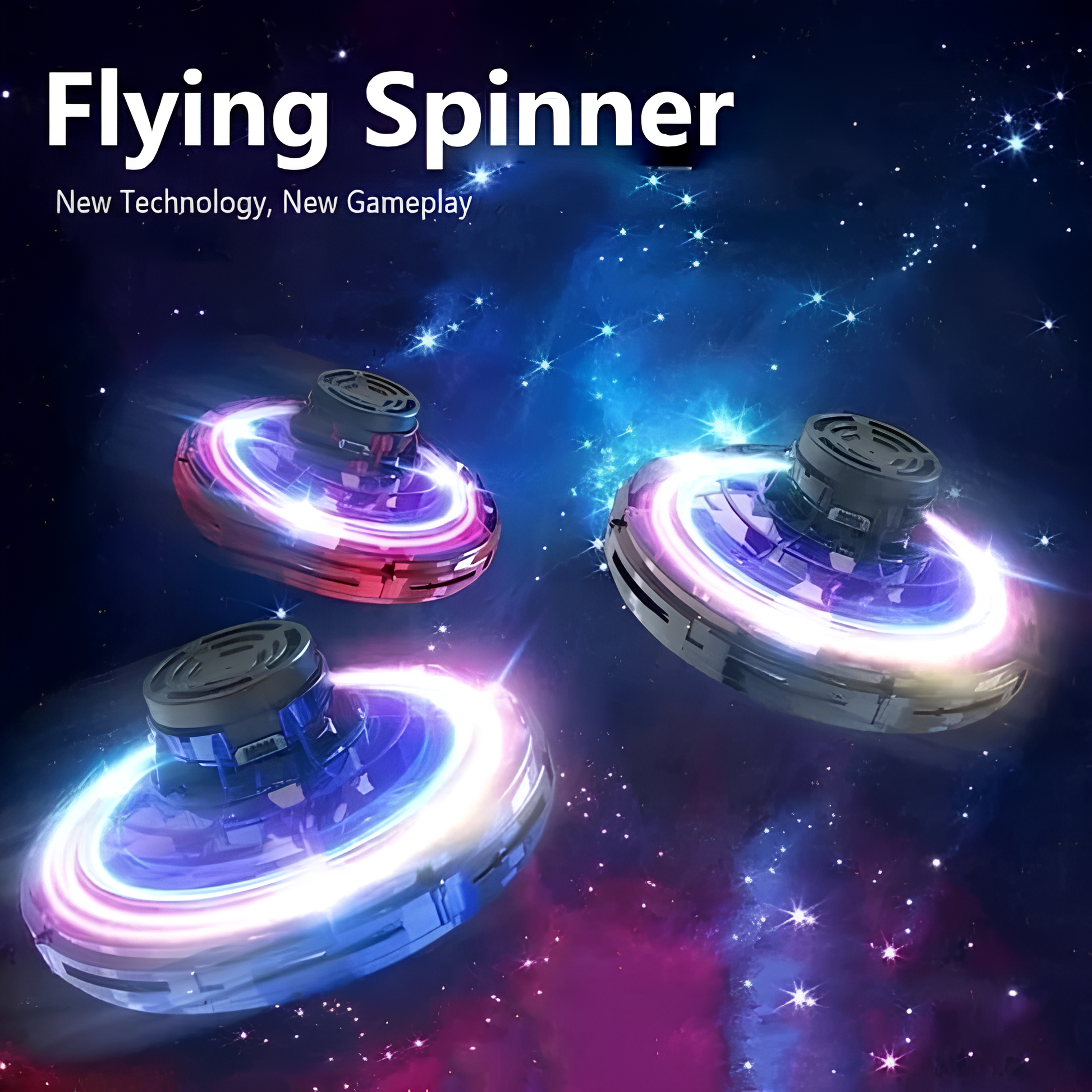 Magical Gyro Flying Spinner – Fun Aerial LED Toy - ShoCial