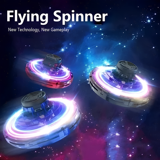 Magical Gyro Flying Spinner – Fun Aerial LED Toy