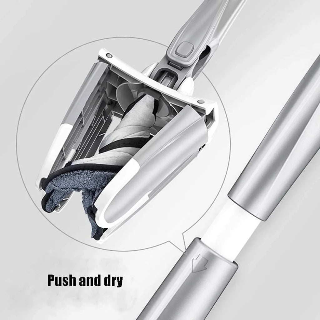 X MOP Microfiber Wet & Dry Mop – 360° Rotating, Grey - ShoCial