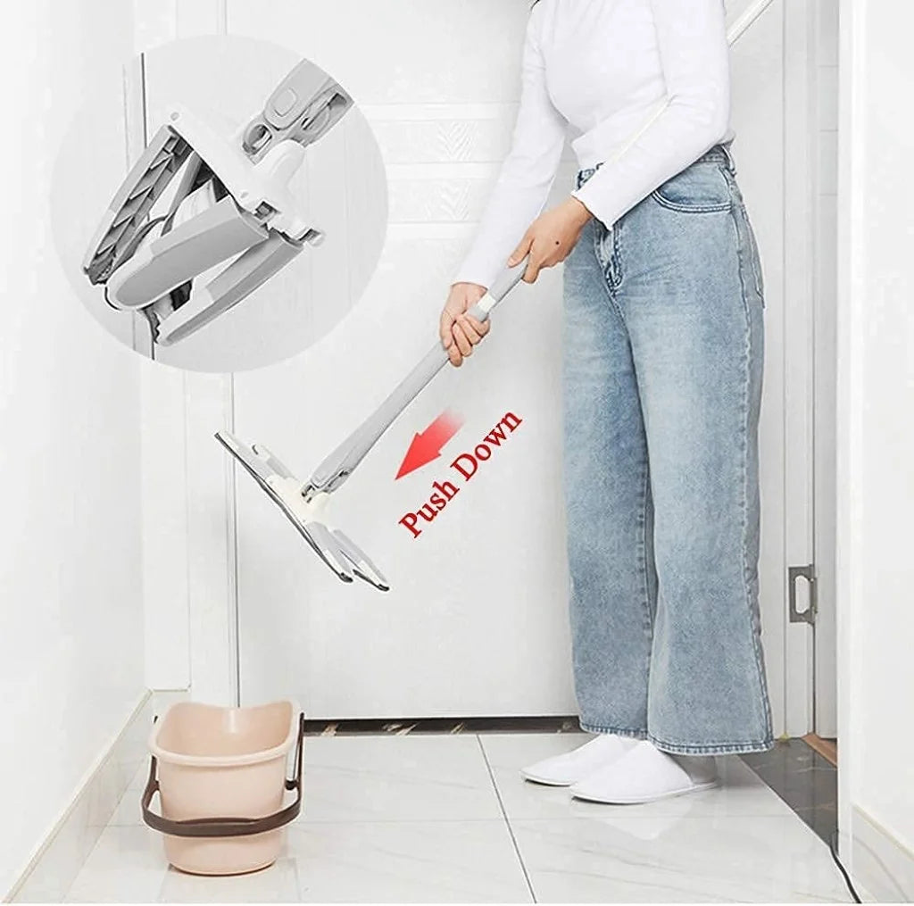 X MOP Microfiber Wet & Dry Mop – 360° Rotating, Grey - ShoCial