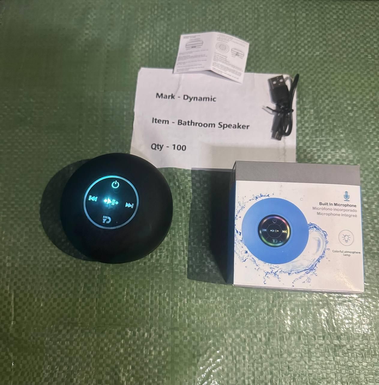 Waterproof Bluetooth Speaker with LED Lights – Suction Cup - ShoCial