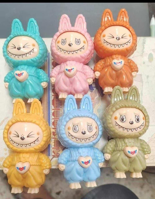 Labubu Keychain – Kawaii Face-Changing Cartoon Charm
