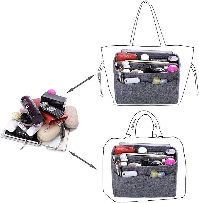 Felt Fabric Purse Organizer – Compact Handbag Insert - ShoCial