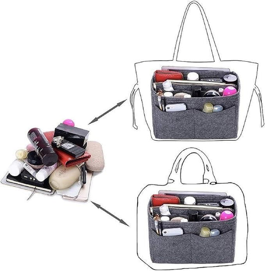 Felt Fabric Purse Organizer – Compact Handbag Insert - ShoCial
