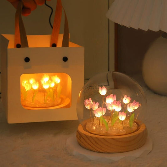 Round Tulip LED Light – Multicolor Decorative Lamp - ShoCial