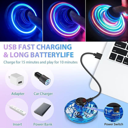 Magical Gyro Flying Spinner – Fun Aerial LED Toy - ShoCial