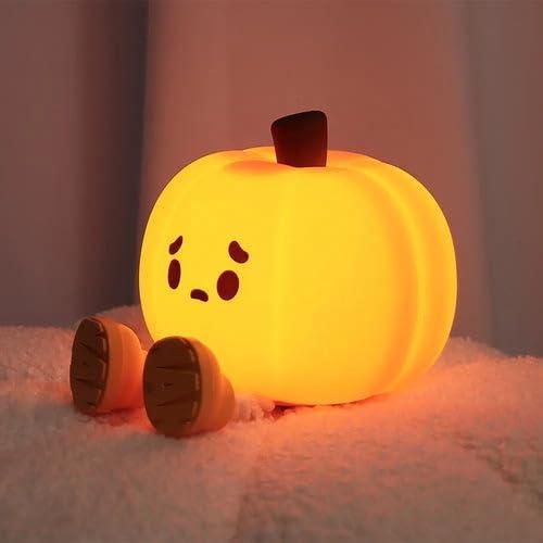 Sad Pumpkin Silicone Night Lamp – Rechargeable LED