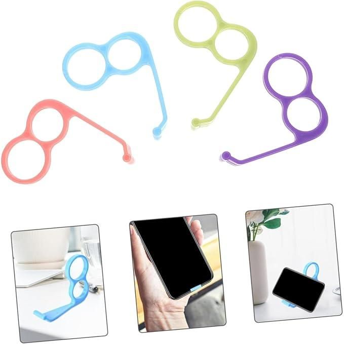 Mobile Phone Ring Holder – Pack of 4 (Assorted Colors) - ShoCial