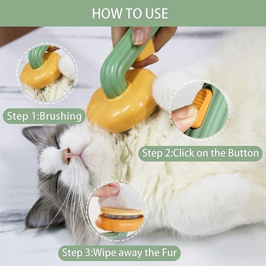 Self-Cleaning Dog & Cat Comb – Pet Grooming Brush