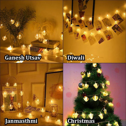 Heart Photo Clip Lights – Warm White LED String