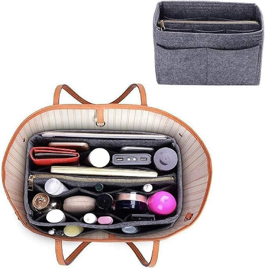 Felt Fabric Purse Organizer – Compact Handbag Insert - ShoCial