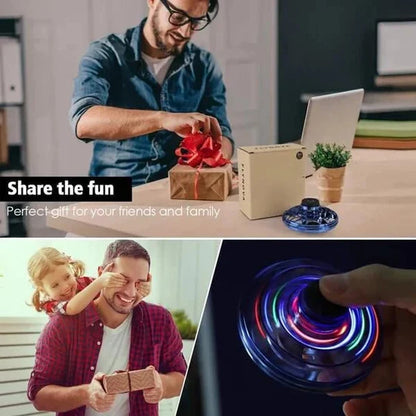Magical Gyro Flying Spinner – Fun Aerial LED Toy - ShoCial