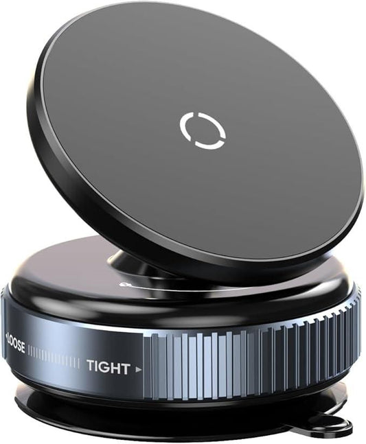 Magnetic Suction Phone Holder – 360° Rotating Mobile Stand