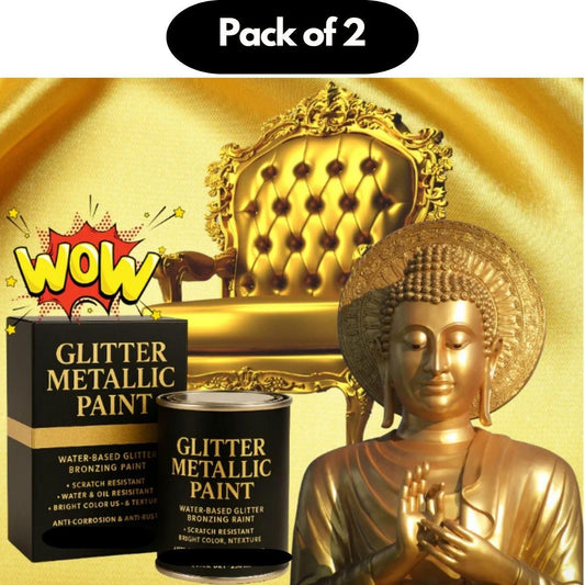Glitter Metallic Paint – 200ml Pack of 2