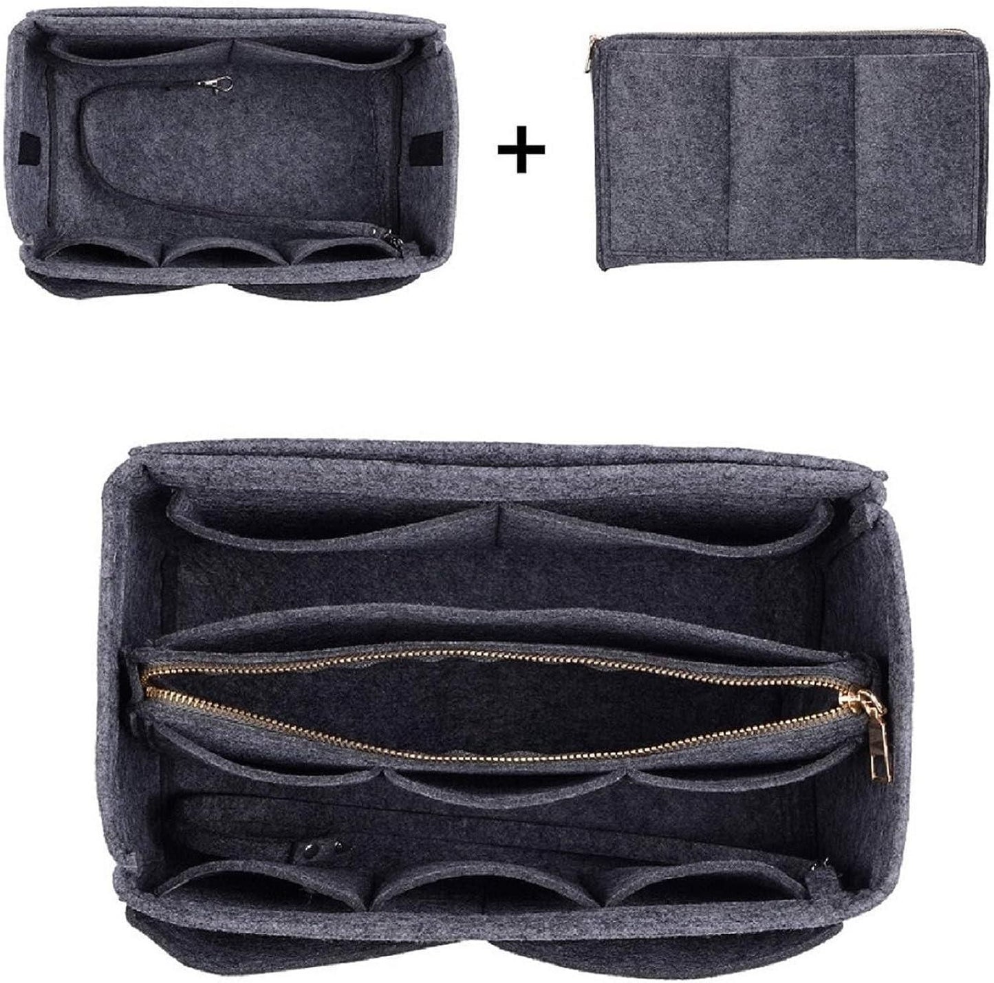 Felt Fabric Purse Organizer – Compact Handbag Insert - ShoCial