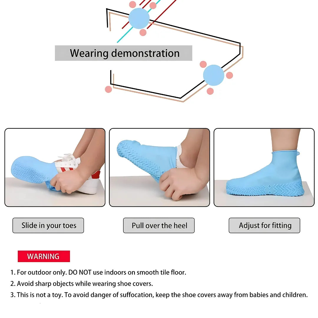 Waterproof Silicone Shoe Covers – Reusable Rain Boots - ShoCial