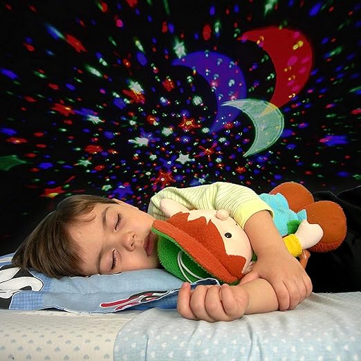 Star Moon Night Light – Rotating Colorful LED Projector