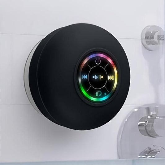 Waterproof Bluetooth Speaker with LED Lights – Suction Cup