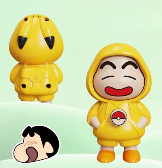 Shinchan Face Changing Keychain – Fun PVC Cartoon Key Ring