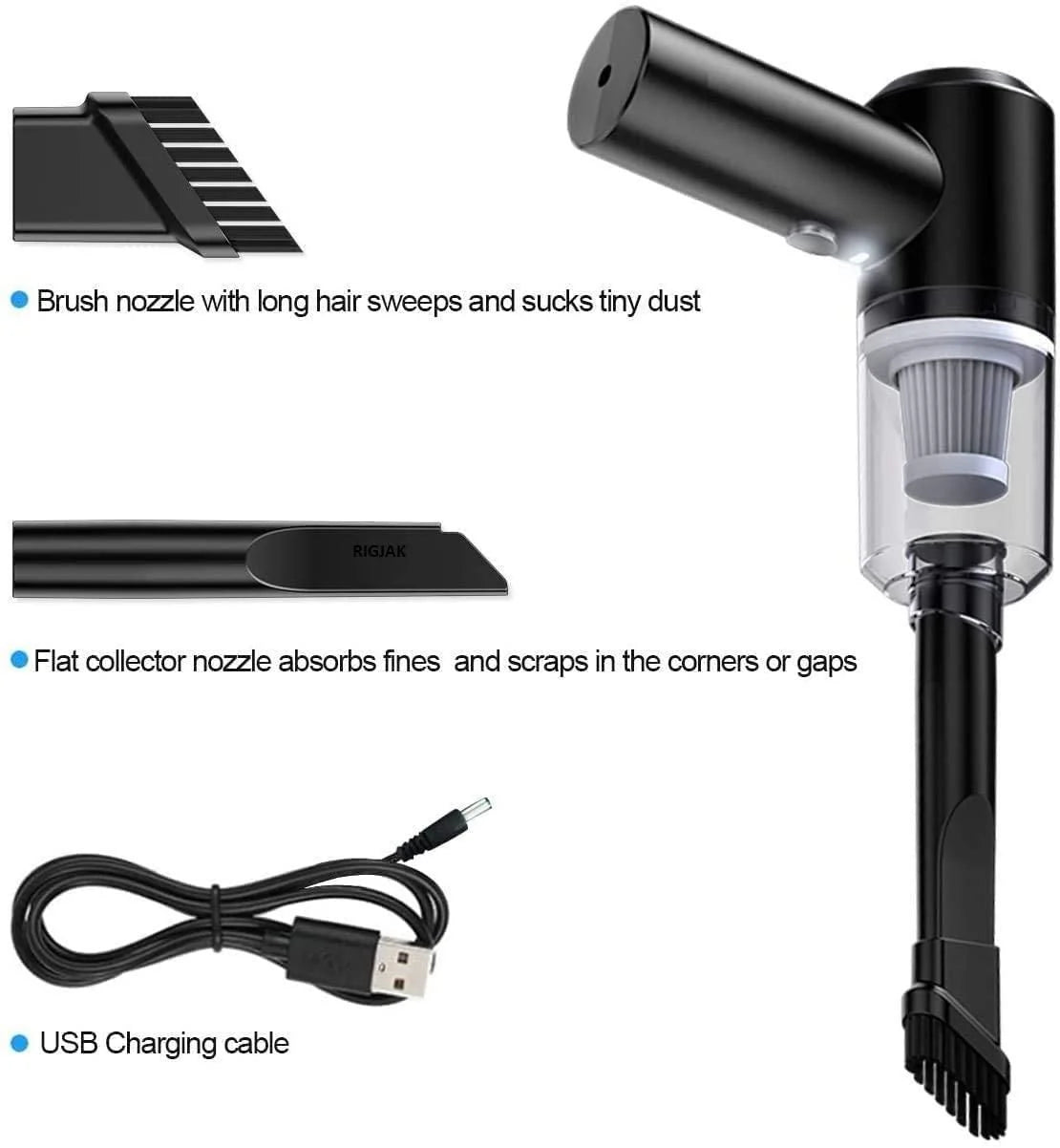 Portable Air Duster & Wireless Vacuum Cleaner – 9000Pa